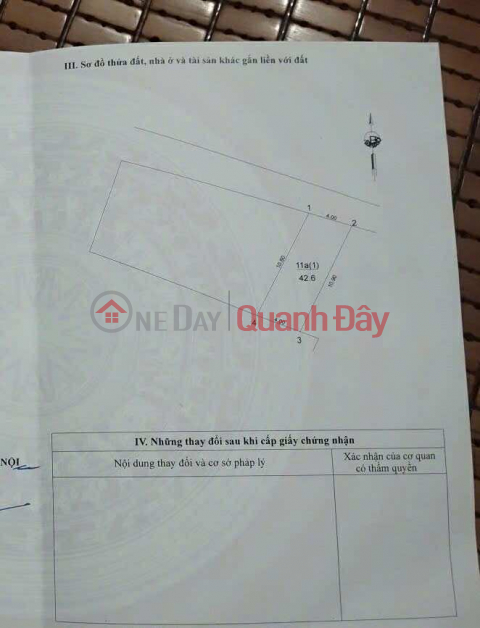 LAND FOR SALE IN TRAU QUY - GIA LAM, 42.6 m2, PRICE 6.4 billion, 0985865658 _0