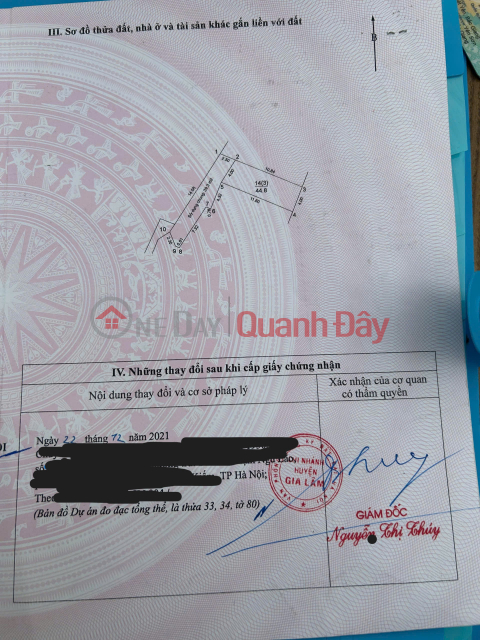 BÁN ĐẤT PHÚ SƠN – GIA LÂM 44,8M² GIÁ CHỈ 2,5 TỶ - LH 0985865658 _0