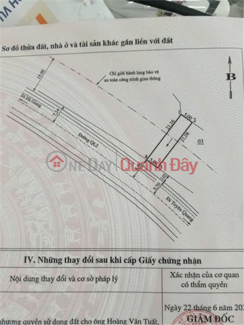 Owner Needs to Sell a Lot of Land on Highway 2 at KLM 47, Ham Yen, Tuyen Quang _0