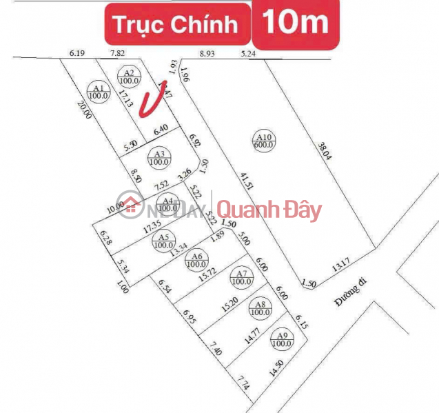DUY NHẤT 1 LÔ GÓC TRỤC CHÍNH TÙNG THIỆN – SƠN TÂY - HÀ NỘI Niêm yết bán