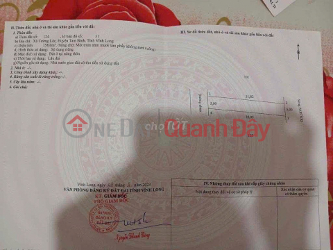 OWNER'S LAND - 2 CONNECTING LOTS - Lien Ap My Phu 1, Tuong Loc Commune, Tam Binh District, Vinh Long _0