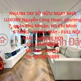 NHANH TAY SỞ HỮU NGAY NHÀ LUXURY Nguyễn Công Hoan, Quận Phú Nhuận _0