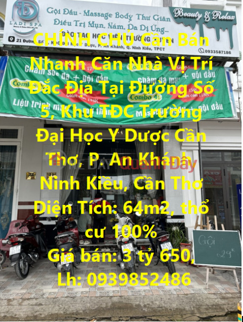 CHÍNH CHỦ Cần Bán Nhanh Căn Nhà Vị Trí Đắc Địa Tại Ninh Kiều, Cần Thơ _0