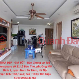 NHÀ ĐẸP - GIÁ TỐT - Bán Chung cư Toà Sunsquare 21 Lê Đức Thọ, Mỹ Đình 2, Nam Từ Liêm, Hà Nội _0