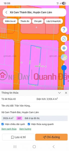 SIÊU PHẨM ĐẤT THỔ CƯ Xã Cam Thành Bắc, Cam Lâm, Khánh Hòa Niêm yết bán