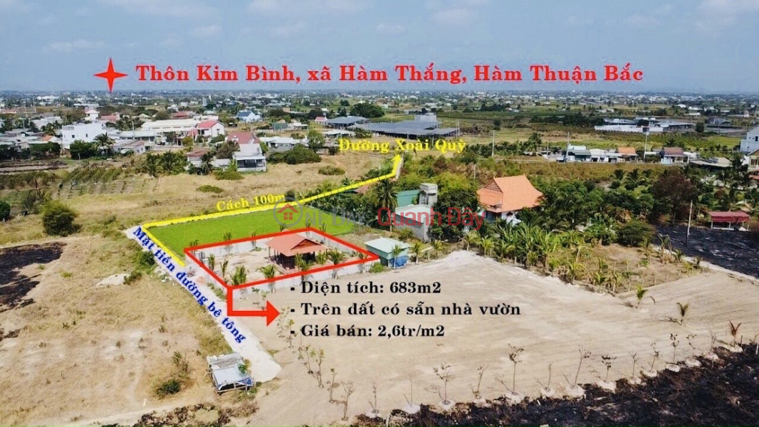 Selling land for garden house Ham Thang - Near Mango Quy asphalt road Sales Listings