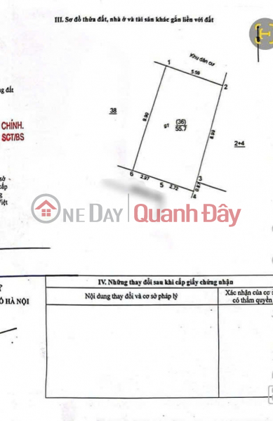 Property Search Vietnam | OneDay | Residential Sales Listings, INVESTMENT PRICE - Nice parameters - Near Car, Trung Kinh Street 56\\/70m, Frontage 5.5m only 10 billion