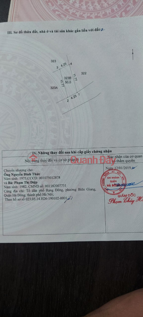 Bán 50m Đất Ở Đô Thị Trục Chính Đường Thông Ô Tô Biên Giang – Hà Đông 2 Tỷ _0