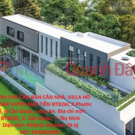CHÍNH CHỦ CẦN BÁN CĂN NHÀ -VILLA HỒ BƠI SÂN VƯỜN MẶT TIỀN ĐT826C X.Phước Lại, H.Cần Giuộc, Long An _0