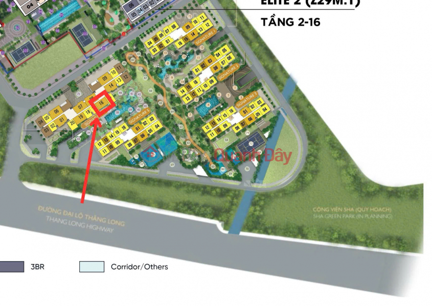 Property Search Vietnam | OneDay | Nhà ở Niêm yết bán, LUMI Hà Nội_Căn 3PN toà S6 tầng trung vew bể bơi cực đẹp_ 92m2