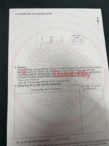 Property Search Vietnam | OneDay | Residential Sales Listings | PRIME LAND - GREAT PRICE, QUICK SALE! PLOT OF LAND WITH 3 SIDES FACING ALLEYS, A PROFITABLE INVESTMENT OPPORTUNITY IN THUONG TIN DISTRICT, HANOI