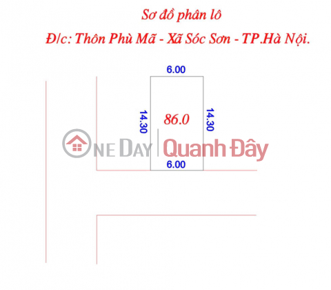 LOW PRICE AT PHU MA - PHU LINH, AREA 86 M, RESIDENTIAL LAND, SPARE AREA --- FULL OF UTILITIES, _0
