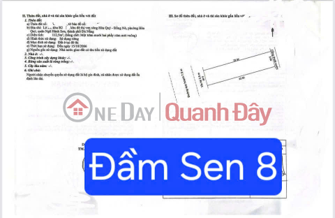 BÁN ĐẤT ĐƯỜNG ĐẦM SEN 8 – GẦN NGUYỄN PHƯỚC LAN _0