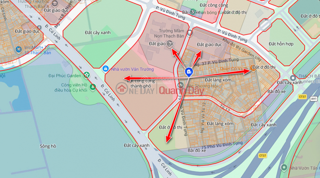 đ 12.3 Billion | OWNER urgently selling a townhouse at No. 9, Vu Dinh Tung Street, Co Linh Road, Long Bien District, Thach Ban.