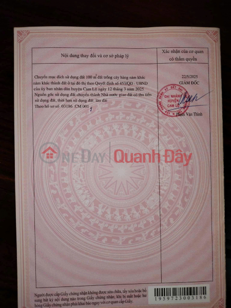 Property Search Vietnam | OneDay | Residential Sales Listings, BEAUTIFUL LAND - INVESTMENT PRICE - NEED TO SELL LAND LOT ON Can Vuong Street, Cam Lo Town, Cam Lo, Quang Tri