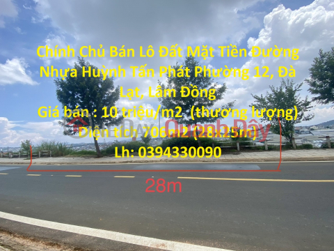 The Owner Sells Land Lot Frontage Asphalt Road Huynh Tan Phat In Da Lat _0