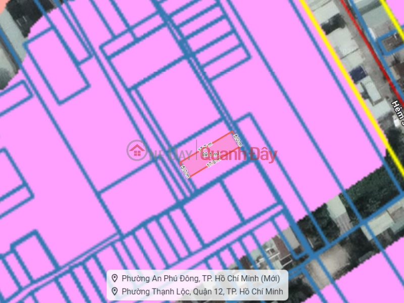 Giảm 50tr! Đất Vuông đẹp Hẻm Ôtô 89m2 – Thạnh Lộc 29 Q12, Việt Nam, Bán, đ 4,55 tỷ