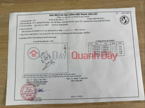Bán nhà riêng tại Tổ dân phố Bắc Lãm 8, đường Thượng Mạo, Phú Lương, Hà Đông, 115 triệu/m2 _0