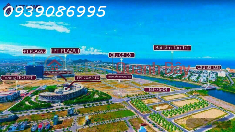 Super product 2 frontage, beautiful location, R3 Fpt city Da Nang area. - Area of 153.6m2 with width of 9m suitable for construction _0