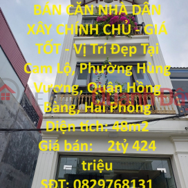 FOR SALE OFFICIALLY BUILT RESIDENTIAL HOUSE - GOOD PRICE - Nice Location In Hong Bang, Hai Phong _0