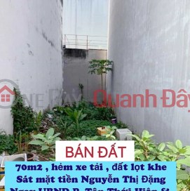 Bán đất lọt khe hxh 70m2 ( 4x18 ) sát mt Nguyễn Thị Đặng , ngay UBND P. Tân Thới Hiệp - 4 tỷ nhỉnh 0932030061 _0