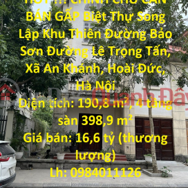 HOT!!! OWNER NEED TO SELL IMMEDIATELY Twin Lap Villa Bao Son Paradise _0