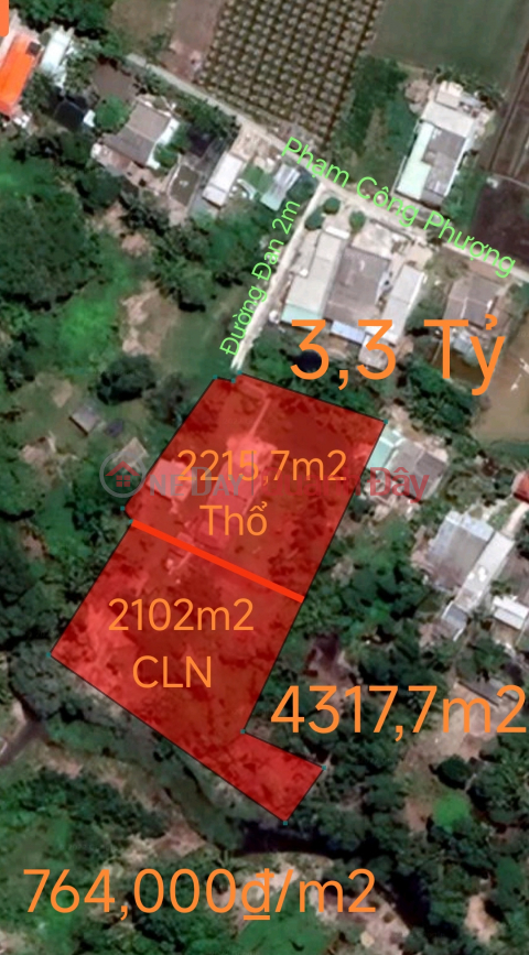 Selling a plot of land in Tan Tru garden at a discount with a bank loan opposite the residential area for 3.3 billion _0