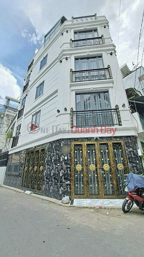 Beautiful 5-storey house in car alley Thich Quang Duc, 4x10m, 4 rooms _0