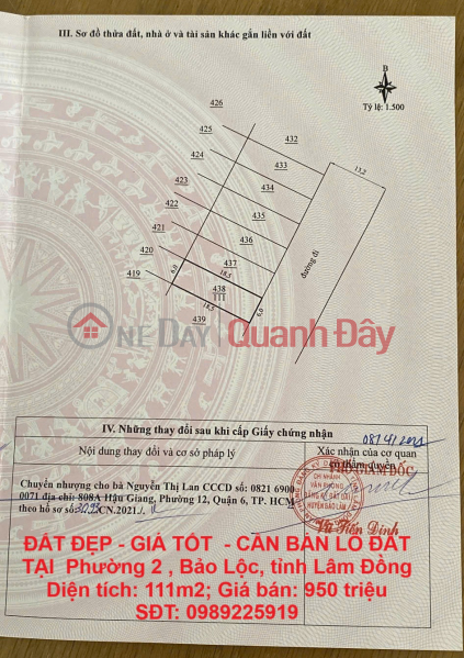 BEAUTIFUL LAND - GOOD PRICE - LAND FOR SALE IN Bao Lam, Lam Dong. Sales Listings