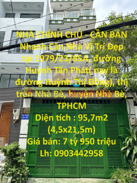 OWNER'S HOUSE - NEED TO SELL FAST House Beautiful Location in Nha Be District, HCMC Sales Listings