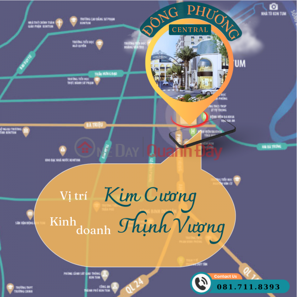 CHO THUÊ NHÀ MẶT PHỐ BÀ TRIỆU, PHAN ĐÌNH PHÙNG – TRUNG TÂM THÀNH PHỐ KONTUM, Việt Nam | Cho thuê, đ 5 triệu/ tháng