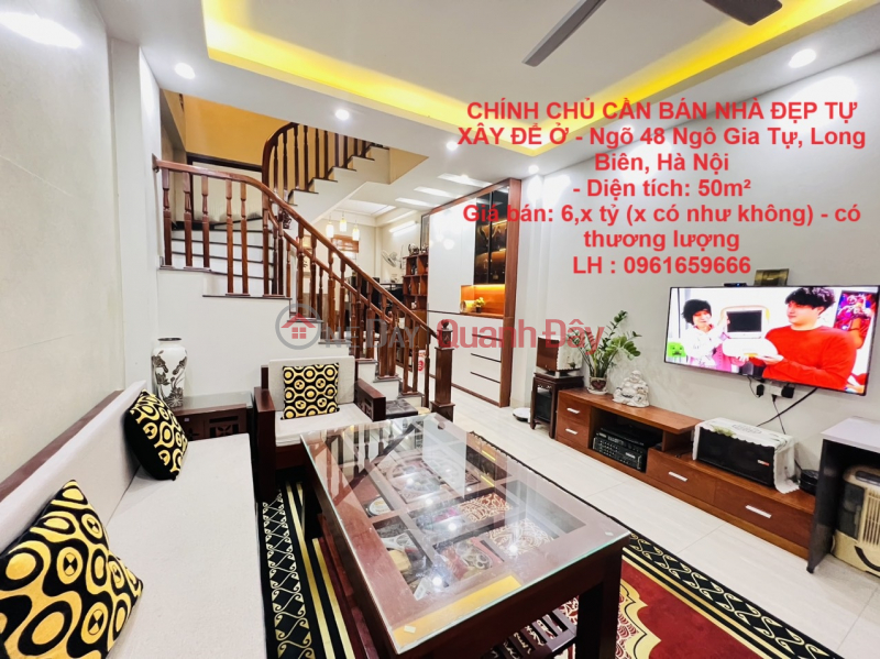 OWNER FOR SALE BEAUTIFUL 50M2 SELF-BUILT HOUSE TO LIVE - Alley 48 Ngo Gia Tu, Long Bien, Hanoi Sales Listings