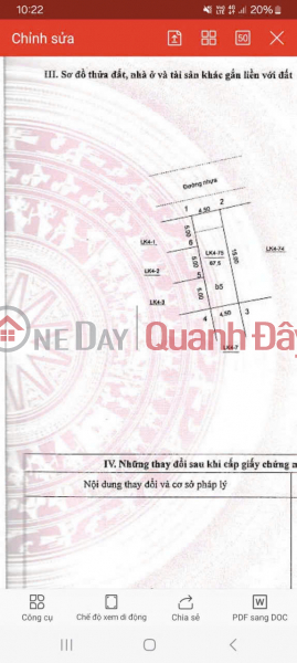 Property Search Vietnam | OneDay | Nhà ở Niêm yết bán | VỊ TRÍ ĐẸP - GIÁ TỐT - Chính Chủ Bán Nhà lk4 KĐT Lộc Ninh phường Chương Mỹ, Hà Nội