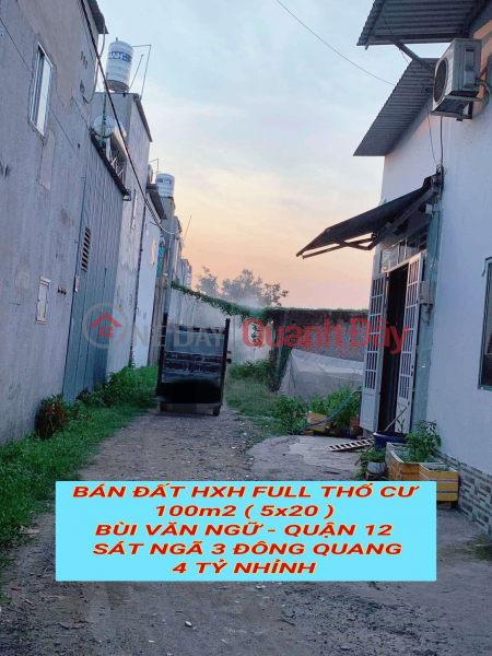 Bán đất hxh full tc 100m2 (5x20) Bùi Văn Ngữ Q12 , sát Ngã 3 Đông Quang , 4 tỷ nhỉnh 0932030061, Việt Nam, Bán đ 4,2 tỷ