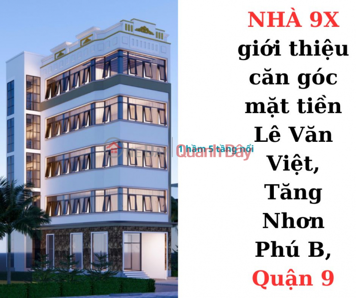 House 9x for sale corner apartment 2 frontage Le Van Viet District 9 great economic potential has 102 Sales Listings