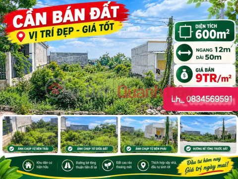 ĐẤT ĐẸP - GIÁ TỐT CHÍNH CHỦ BÁN NHANH LÔ ĐẤT 600m² – PHÚ THỌ, ĐÔNG HẢI (cũ) _0