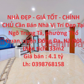 BEAUTIFUL HOUSE - GOOD PRICE - OWNER House For Sale Nice Location On Trung Ta Street, Dong Da, Hanoi _0