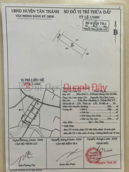 Property Search Vietnam | OneDay | Residential | Sales Listings | PROFITABLE INVESTMENT OPPORTUNITY - Owner Selling Land Plot in Toc Tien, Chau Pha, Ba Ria Vung Tau