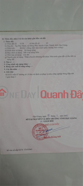 Property Search Vietnam | OneDay | Nhà ở | Niêm yết bán CHÍNH CHỦ Cần Bán Nhanh Lô Đất Vị Trí Đẹp Tại KDC Đông Phú, Đường số 10 ,Thị trấn Đông Phú