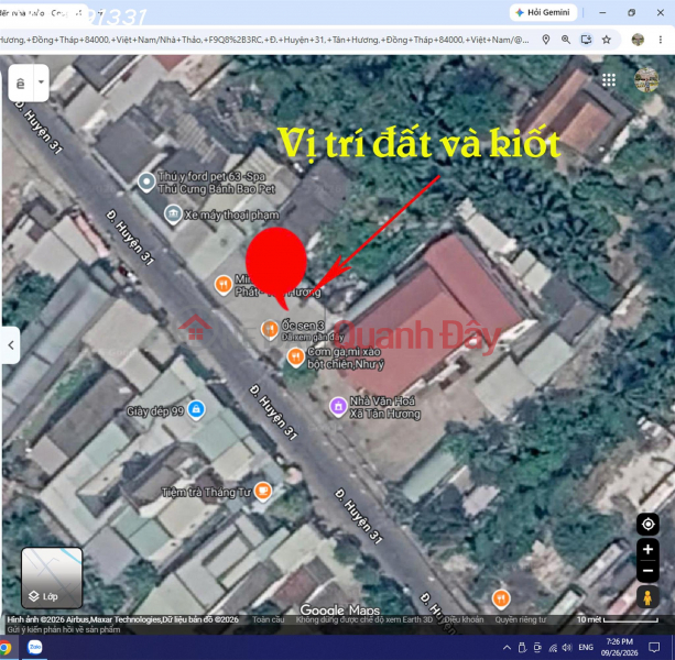 đ 8.2 Billion Selling a beautiful 500m2 plot of land, wider at the back, with a 10m frontage (on District Road 31),price 8.2 billion VND.
