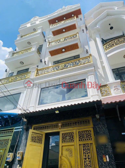 BEAUTIFUL HOUSE IN BINH TAN, NEAR LE VAN QUOI, 5 FLOORS, CAR ALLEY, OVER 8 BILLION _0