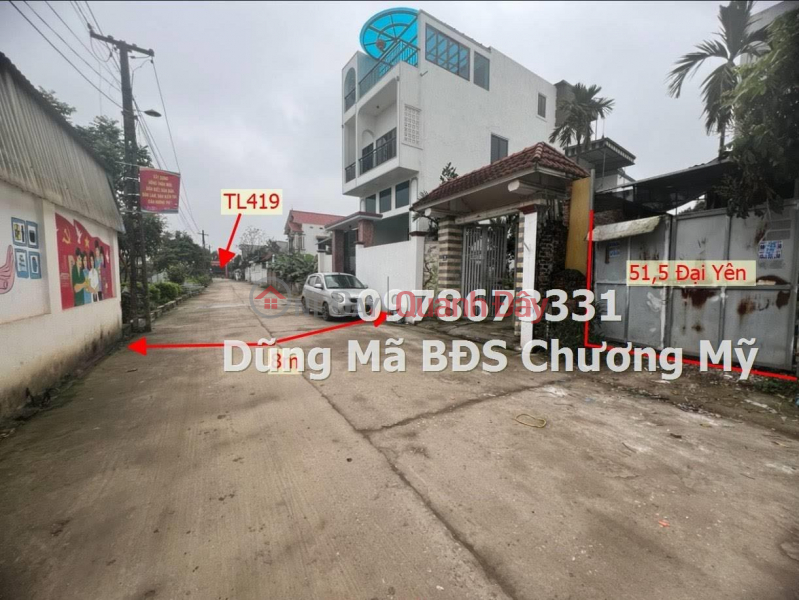 Property Search Vietnam | OneDay | Nhà ở Niêm yết bán | 51,5m2 ĐẤT TẠI ĐẠI YÊN-CHƯƠNG MỸ GIÁ 1TY6