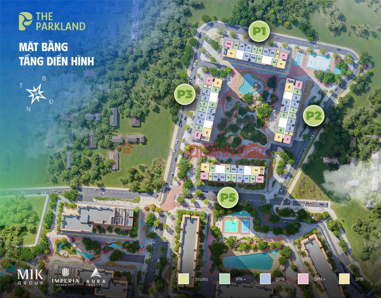 HOT DEAL! Only 62.4 million VND\\/m2! OWN A LUXURY APARTMENT WITH A BEAUTIFUL VIEW NOW! The Parkland - Imperia Ocean City Project Vietnam, Sales | đ 2.94 Billion