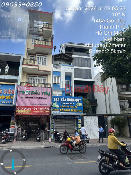 Prime property at 146 Go Dau Street, Tan Quy Ward, Tan Phu District, Ho Chi Minh City, area 199m2, price 43.868 billion VND. Sales Listings