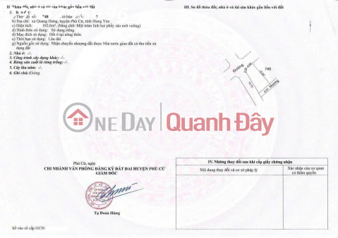 Siêu phẩm - Còn 1 lô góc duy nhất tại Quang Xá, Quang Hưng _0