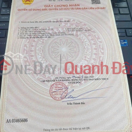 Chính Chủ Cần Bán Lô Đất Mặt Tiền - Đường 402, Xã Minh Tân, Kiến Thụy, Hải Phòng _0