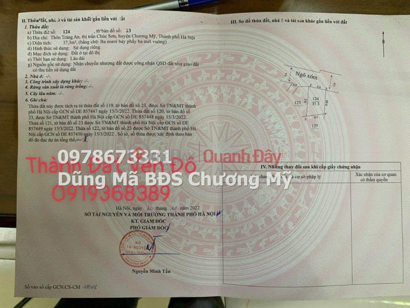 PRICE ONLY 3TY8 TO OWN A BEAUTIFUL HOUSE AT CHUC SON-CHUONG MY TTTT | Vietnam Sales, đ 3.8 Billion