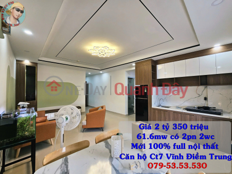 CT7 Vinh Diem Trung Nha Trang apartment. Long-term ownership. 2 bedrooms, 2 bathrooms. Price only 2 billion 350, owner _0
