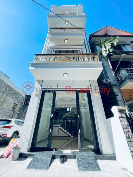 Newly built 4-storey house for sale, 60 motorbikes, door to door, Dang Lam, Hai An, 4ty350 Sales Listings