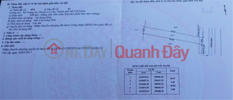 Bán đất ngã ba Bàu Trâm, Nguyễn Thị Minh Xã Trung An, Củ Chi 208,8 m2 - 3.45 tỷ _0